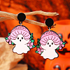 Cute White Ghost Stud Earrings AU5426-5-1