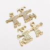 Electrophoresis Brass Micro Pave Cubic Zirconia Links ZIRC-P047-09G-1