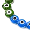 Chakra Theme Handmade Evil Eye Lampwork Beads Strands LAMP-G164-07C-3