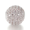 CZ Jewelry Brass Micro Pave Cubic Zirconia Round Beads LS-ZIRC-M024-06P-2