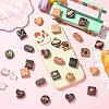 42Pcs 21 Colors Resin Cabochons RESI-CJ0005-05-6