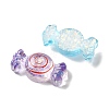 Transparent Resin Imitation Food Cabochons RESI-F078-01-2