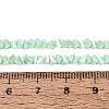 Electroplate Opaque Glass Beads Strands EGLA-Q139-01A-C13-4