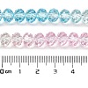 Transparent Painted Glass Beads Strands DGLA-A034-T8mm-A21-3