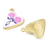 Printed Brass Pendants KK-CBAF9BC-18G-3