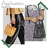   8Pcs 4 Style Plastic and Resin Handbag Handle FIND-PH0005-77-5