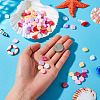 125Pcs 5 Colors ABS Plastic Beads KY-TA0001-33-5