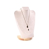 Bust Shaped Velvet Jewelry Necklace Display Stands ODIS-B002-02B-03-1