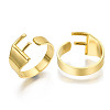(Jewelry Parties Factory Sale)Alloy Cuff Finger Rings RJEW-S038-195F-G-NR-1