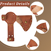 Cowhide Waist-belt Axe Sheath AJEW-WH20128-063-5