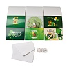 Saint Patrick's Day Rectangle Paper Greeting Card AJEW-D060-01D-1