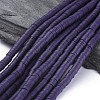 Flat Round Handmade Polymer Clay Beads LS-CLAY-R067-8.0mm-04-1