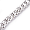 201 Stainless Steel Cuban Link Chains CHS-L020-036A-P-1