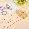 6Pcs 6 Styles Glass Seed Beads Stretch Waist Chains for Women AJEW-CY0001-17-3
