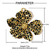 304 Stainless Steel Enamel Pendants STAS-OY005-16G-2