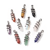 Gemstone Double Terminal Pointed Pendants G-C051-02-1