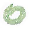 Natural Prehnite Beads Strands G-G457-4mm-03F-2