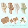 4 Rolls 4 Colors Satin Frayed Ribbon SRIB-TA0001-19-6