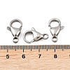 Tarnish Resistant 304 Stainless Steel Lobster Claw Clasps STAS-AB16-5