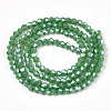Opaque Solid Color Electroplate Glass Beads Strands EGLA-A039-P2mm-A08-2