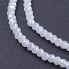 Electroplate Glass Beads Strands GLAA-F076-FR03-3