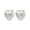 Non-Tarnish Heart 304 Stainless Steel Ear Studs EJEW-L290-029P-1