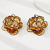 Alloy Enamel Stud Earrings FS-WG7F825-04-1