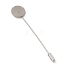 304 Stainless Steel Lapel Pins Base Settings STAS-E179-01P-1