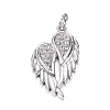Brass Micro Pave Cubic Zirconia Pendants X-ZIRC-P060-23P-1