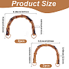 4Pcs 2 Styles Resin Imitation Bamboo Bag Handles DIY-BBC0002-90A-2