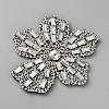 Felt & Rhinestone Embroider Thread Iron on/Sew On Patches PATC-WH0023-30C-1