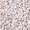 1000Pcs Electroplate Opaque Acrylic Beads MACR-TA0001-18-15