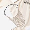 Alloy Rhinestone & Polyester Head Chain AJEW-WH20072-21G-7