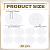 40Pcs Resin Buttons BUTT-LP0001-34-2