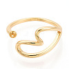 Heart Brass Cup Peg Ring Settings KK-N274-22G-2