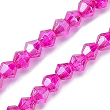 Electroplate Glass Beads Strands EGLA-YW0001-43