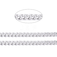 304 Stainless Steel Cuban Link Chains CHS-D032-02P