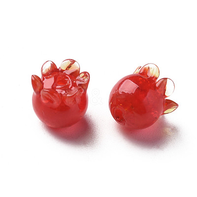 Handmade Bumpy Lampwork Beads LAMP-T017-16A-1