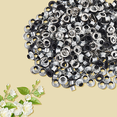 300 Sets Iron Grommet Eyelet Findings SCRA-GF0001-09A-1