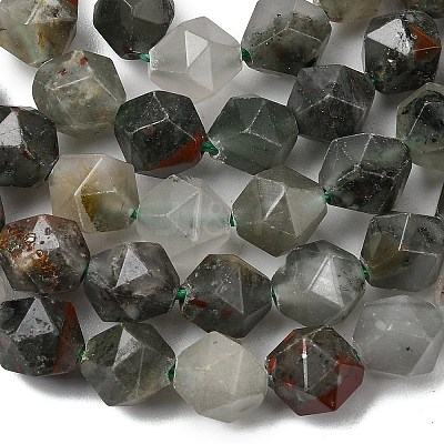 Natural African Bloodstone Beads Strands G-Z119-A28-02-1