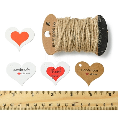 96Pcs 4 Styles Paper Gift Tags CDIS-FS0001-27-1