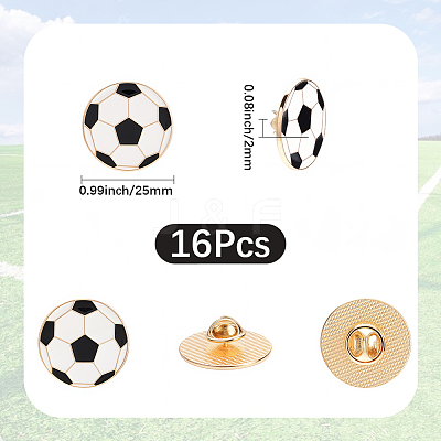 16Pcs Alloy Brooches JEWB-SC0001-80-1