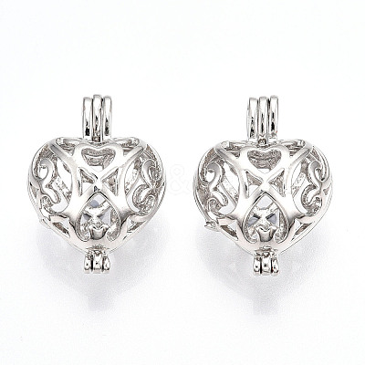 Brass Locket Pendants PALLOY-S094-43P-01-1
