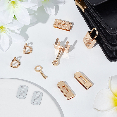 2 Sets Alloy Bag Lock Clasp Set FIND-WR0006-89-1