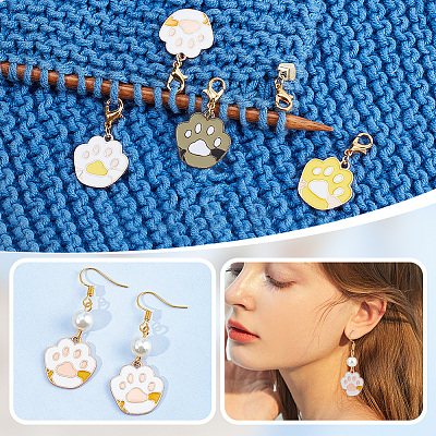Alloy Pendant Stitch Markers HJEW-AB00597-1