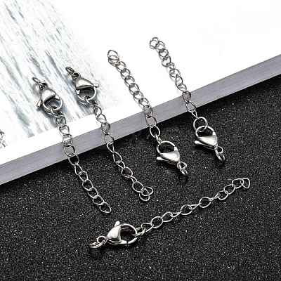 Non-Tarnish 304 Stainless Steel Chain Extender X-STAS-O083-07-1