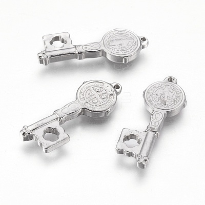 Tarnish Resistant 201 Stainless Steel Pendants STAS-O118-02P-1