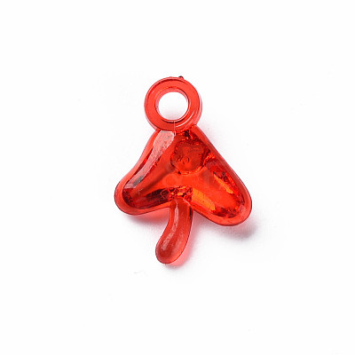 Autumn Theme Transparent Acrylic Pendants MACR-N013-033-1