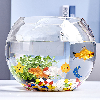 3Pcs 3 Styles Floating Silicone & Plastic Display Decorations AJEW-GF0013-34-1