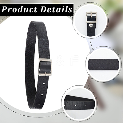PU Imitation Leather Necklaces for Choker Collar Chain Jewelry LS-FIND-WH20019-74C-1